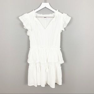 Talulah White Ruffle Dress